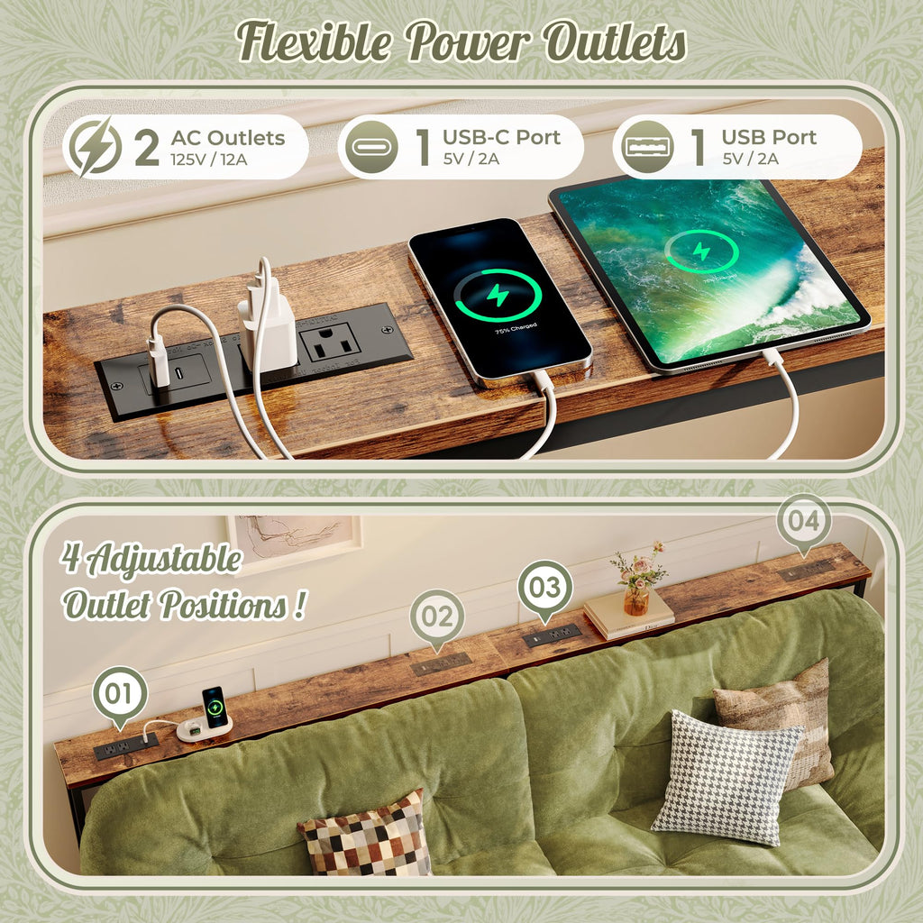 Sofa Table with Power Outlets X98197