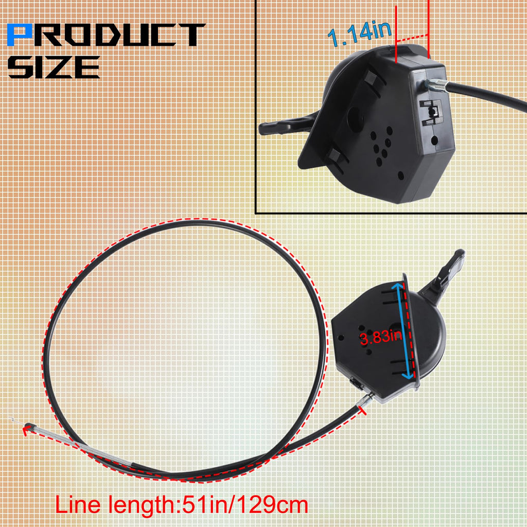 51" Throttle Choke Cable E622778
