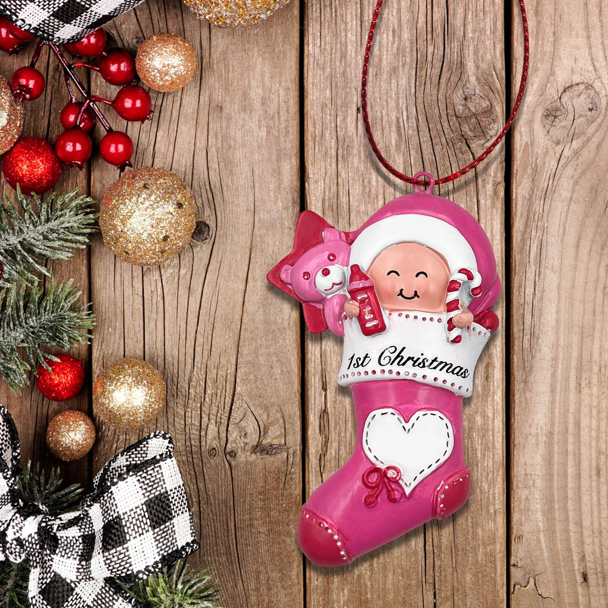 Pink Baby Keepsake Ornament H125